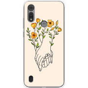 Чехол BoxFace Motorola E6S Flower Hands