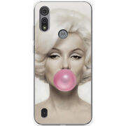 Чехол BoxFace Motorola E6S Marilyn Monroe Bubble Gum