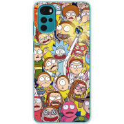 Чехол BoxFace Motorola G22 Rick and Morty