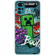 Чехол BoxFace Motorola G22 Minecraft Graffiti