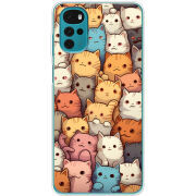 Чехол BoxFace Motorola G22 Котики муркотики