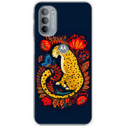 Чехол BoxFace Motorola G31 Petrykivka Leopard