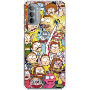 Чехол BoxFace Motorola G31 Rick and Morty