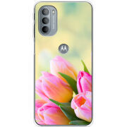 Чехол BoxFace Motorola G31 Bouquet of Tulips