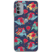 Чехол BoxFace Motorola G31 Flying Elephants