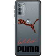 Прозрачный чехол BoxFace Motorola G31 Wild Cat