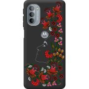 Черный чехол BoxFace Motorola G31 3D Ukrainian Muse