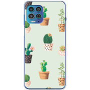 Чехол BoxFace Motorola G100 L-green Cacti