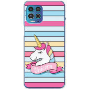 Чехол BoxFace Motorola G100 Unicorn