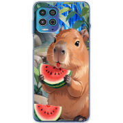 Чехол BoxFace Motorola G100 Капібара з кавуном