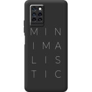 Черный чехол BoxFace Infinix Note 10 Pro Minimalistic