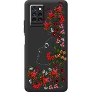 Черный чехол BoxFace Infinix Note 10 Pro 3D Ukrainian Muse