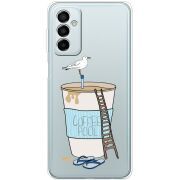 Прозрачный чехол BoxFace Samsung Galaxy M13 (M135) Segull in Cofee Pool