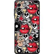 Черный чехол BoxFace Samsung Galaxy M13 (M135) Rock Graffiti