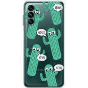 Прозрачный чехол BoxFace Samsung Galaxy A04s (A047) с 3D-глазками HIYA