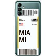 Прозрачный чехол BoxFace Samsung Galaxy A04s (A047) Ticket Miami