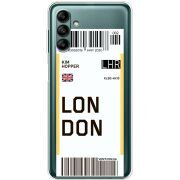 Прозрачный чехол BoxFace Samsung Galaxy A04s (A047) Ticket London