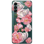 Прозрачный чехол BoxFace Samsung Galaxy A04s (A047) Peony Watercolor Style