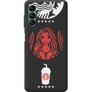 Черный чехол BoxFace Samsung Galaxy A04s (A047) RedWhite Coffee