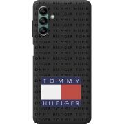Черный чехол BoxFace Samsung Galaxy A04s (A047) Tommy Print
