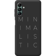 Черный чехол BoxFace Samsung Galaxy A04s (A047) Minimalistic