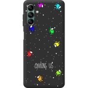 Черный чехол BoxFace Samsung Galaxy A04s (A047) Among Us Invisible