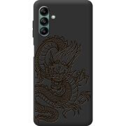 Черный чехол BoxFace Samsung Galaxy A04s (A047) Chinese Dragon
