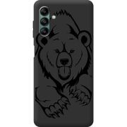Черный чехол BoxFace Samsung Galaxy A04s (A047) Grizzly Bear