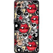 Черный чехол BoxFace OPPO A94 5G Rock Graffiti