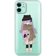 Прозрачный чехол Uprint Apple iPhone 11 Winter Morning Girl