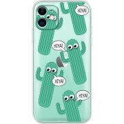 Прозрачный чехол Uprint Apple iPhone 11 с 3D-глазками HIYA