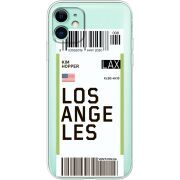 Прозрачный чехол Uprint Apple iPhone 11 Ticket Los Angeles