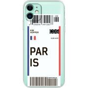 Прозрачный чехол Uprint Apple iPhone 11 Ticket Paris