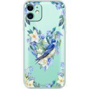 Прозрачный чехол Uprint Apple iPhone 11 Spring Bird