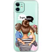 Прозрачный чехол Uprint Apple iPhone 11 Super Mama