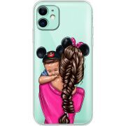 Прозрачный чехол Uprint Apple iPhone 11 Mouse Mommy