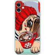 Прозрачный чехол Uprint Apple iPhone 11 Winter Puggy