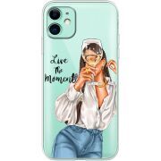 Прозрачный чехол Uprint Apple iPhone 11 Live The Moment