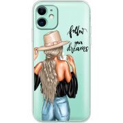 Прозрачный чехол Uprint Apple iPhone 11 Follow Your Dreams