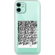 Прозрачный чехол Uprint Apple iPhone 11 Blah Blah