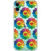 Прозрачный чехол Uprint Apple iPhone 11 Hippie Flowers