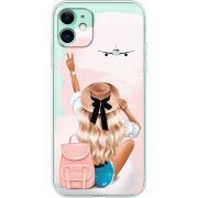 Прозрачный чехол Uprint Apple iPhone 11 Travel Girl