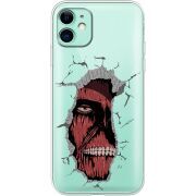 Прозрачный чехол Uprint Apple iPhone 11 Нападение Титана