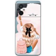Прозрачный чехол BoxFace Xiaomi Poco M5 Travel Girl