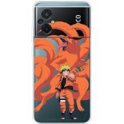 Прозрачный чехол BoxFace Xiaomi Poco M5 Naruto and Kurama