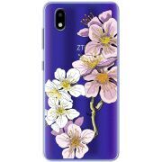 Прозрачный чехол BoxFace ZTE Blade A3 2020 Cherry Blossom