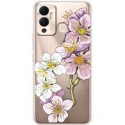 Прозрачный чехол BoxFace Infinix Hot 12 Play Cherry Blossom