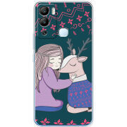 Чехол BoxFace Infinix Hot 12i Girl and deer