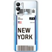 Прозрачный чехол BoxFace Infinix Hot 12i Ticket New York