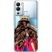 Прозрачный чехол BoxFace Infinix Hot 12i Queen and Princess